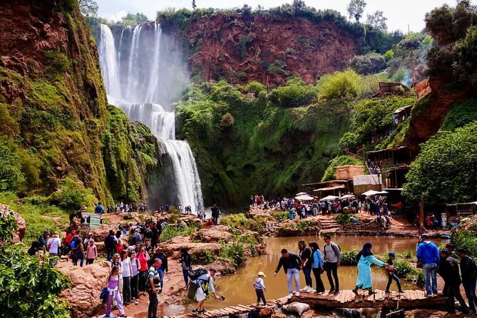 Restaurant view of waterfalls