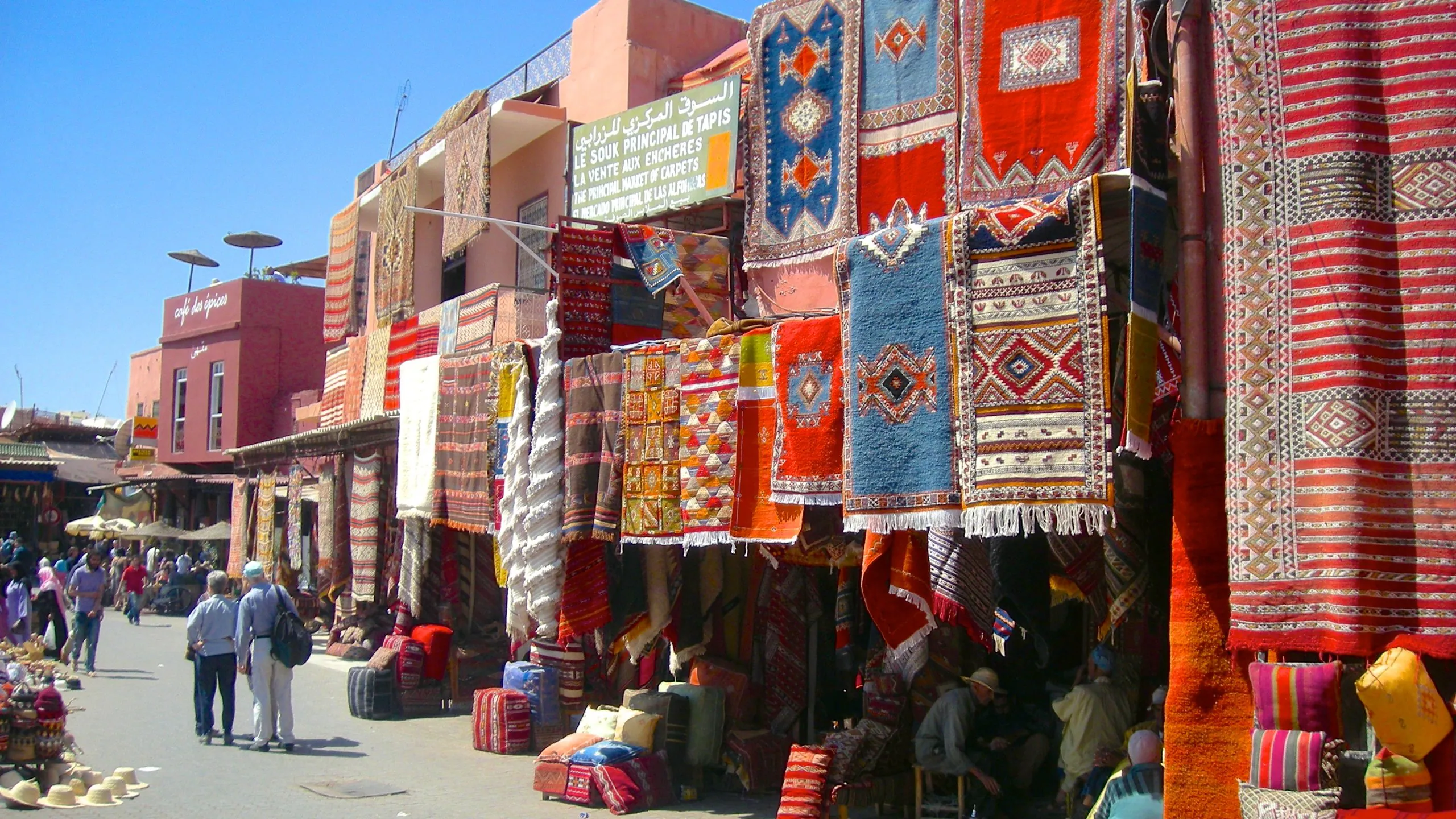 Marrakech medina view and Koutoubia area
