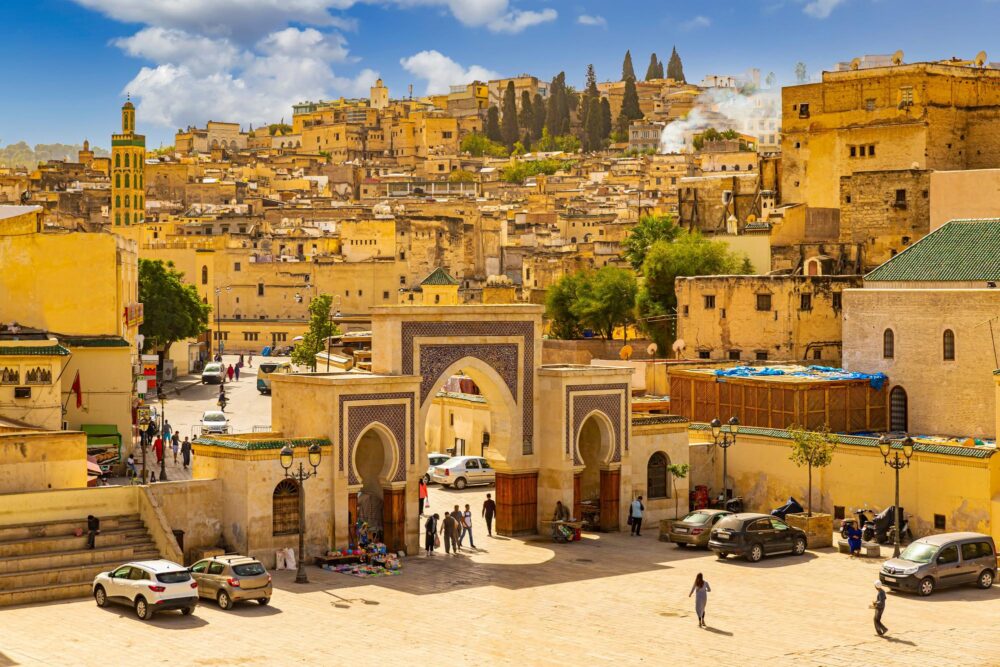 Ancient lanes and rooftops of Fes el-Bali