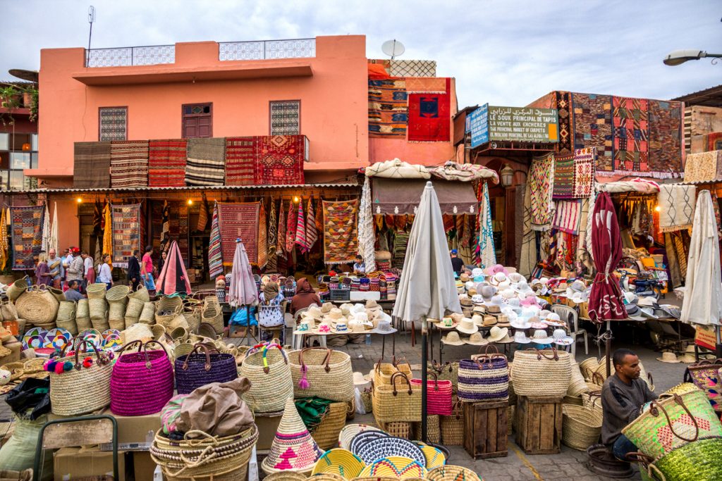 Marrakech market scene