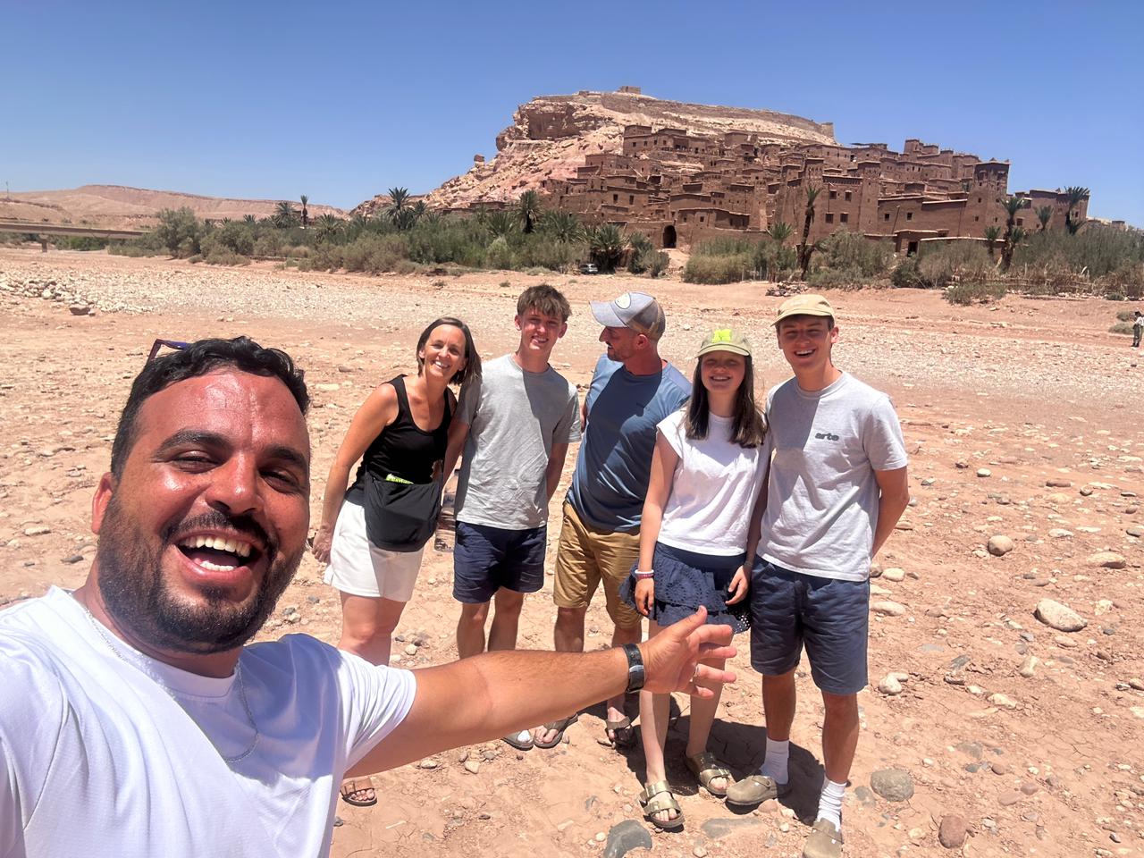 Guests celebrating a moment on their Morocco journey