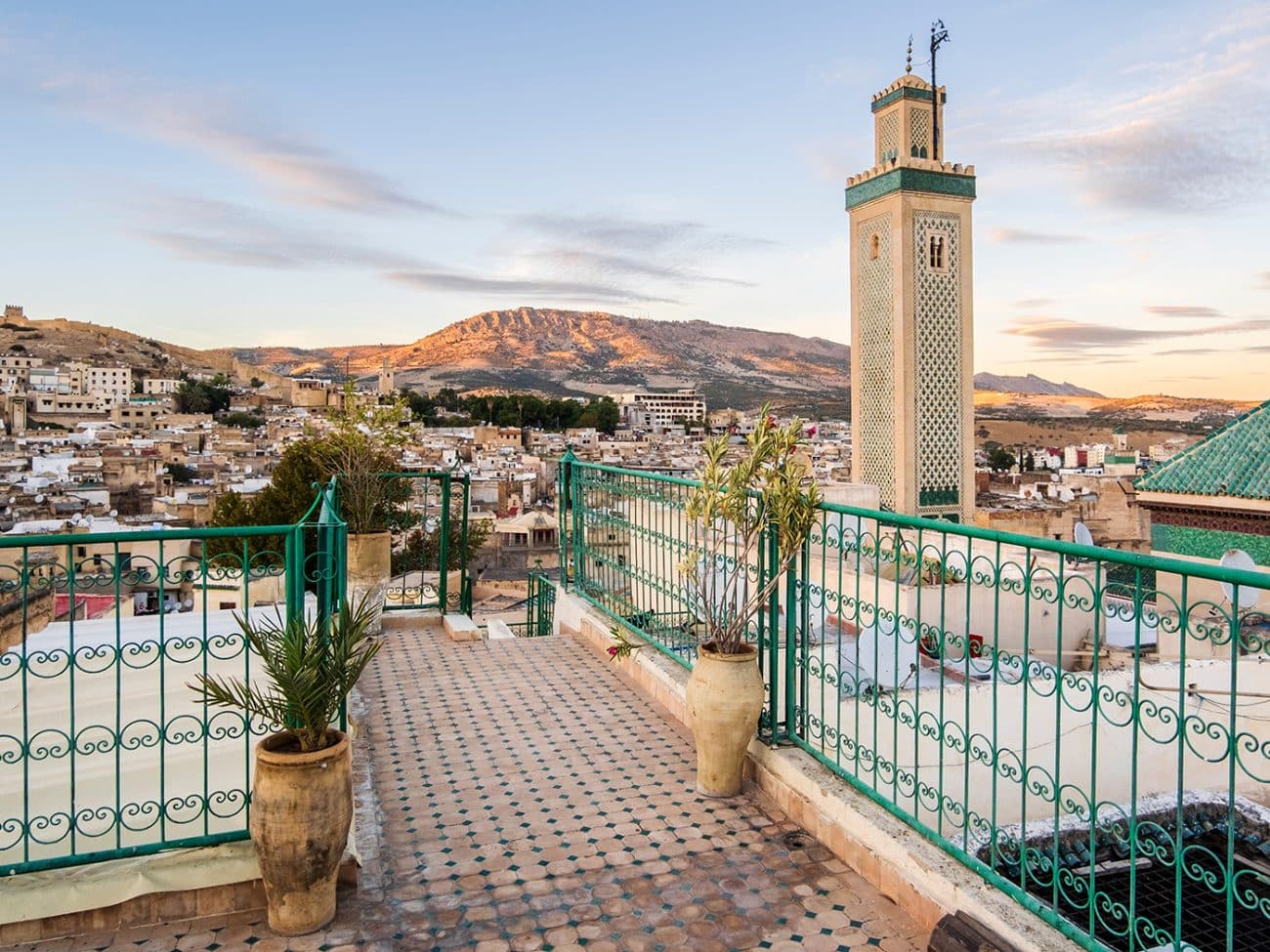 Fes medina skyline